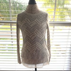 Metallic Long-Sleeve sweater